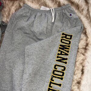 Rowan College Champion Cuffed Sweatpants, Unisex L